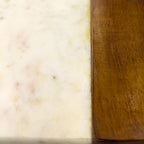 Tabla madera mármol blanco 12x33x2cm