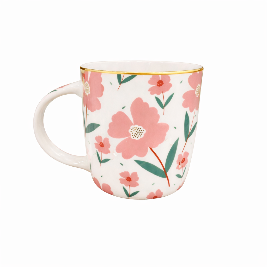 Tazón cerámica flores 350ml