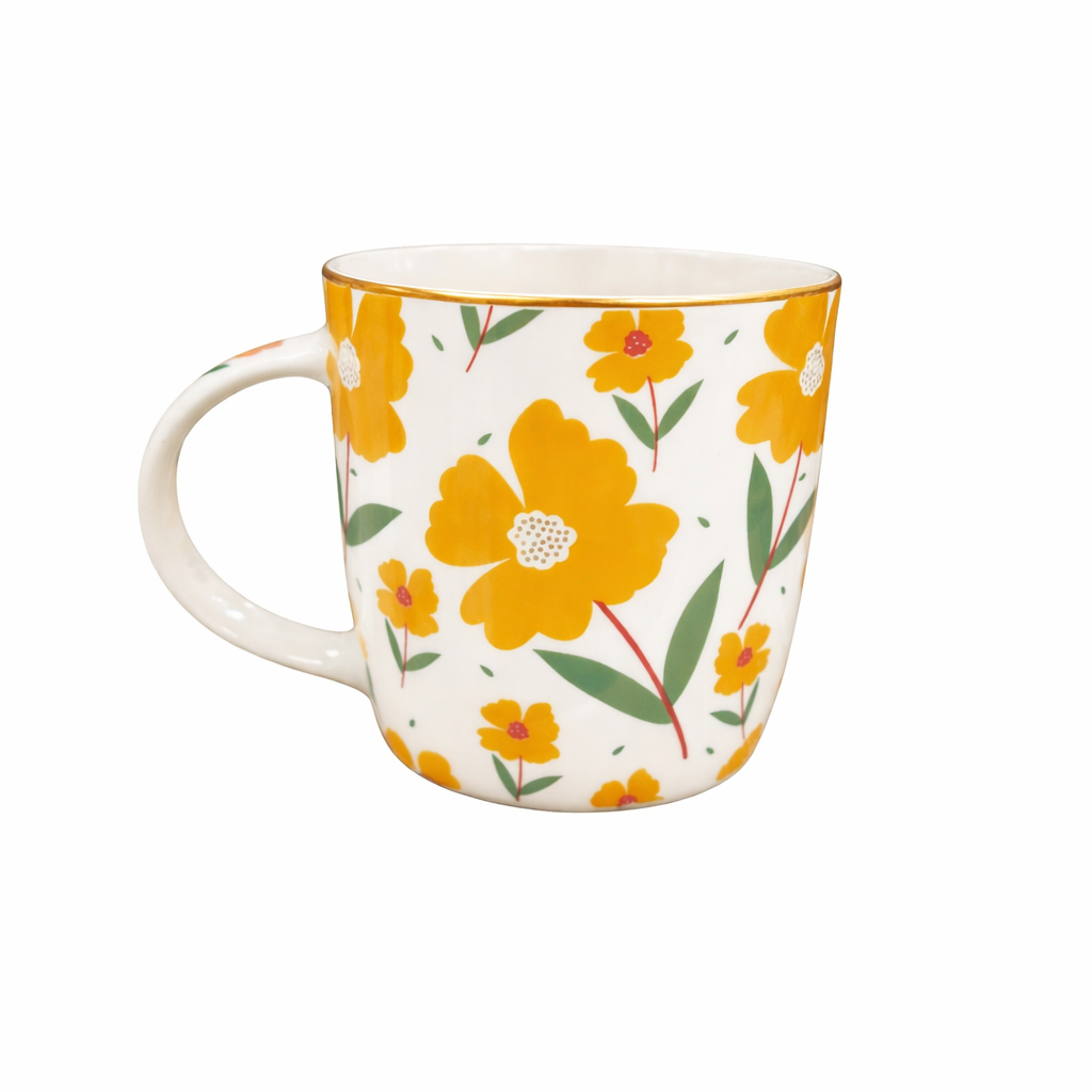 Tazón cerámica flores 350ml