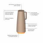 Termo 1lt beige 61636/108