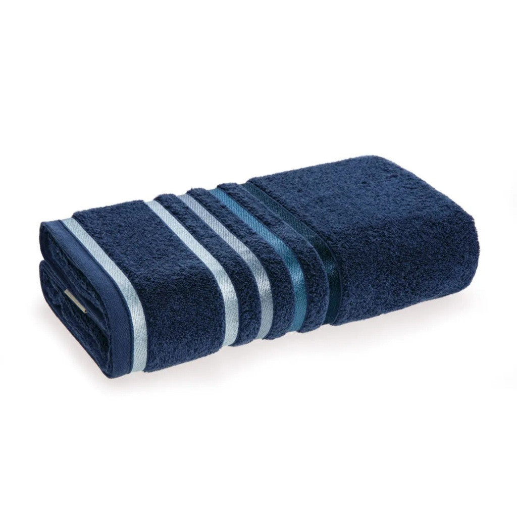Toalla de baño Lumina 500gr 86x150cm Azul Marino/Azul