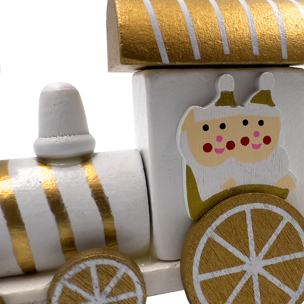 Tren navidad 24,5cm blanco