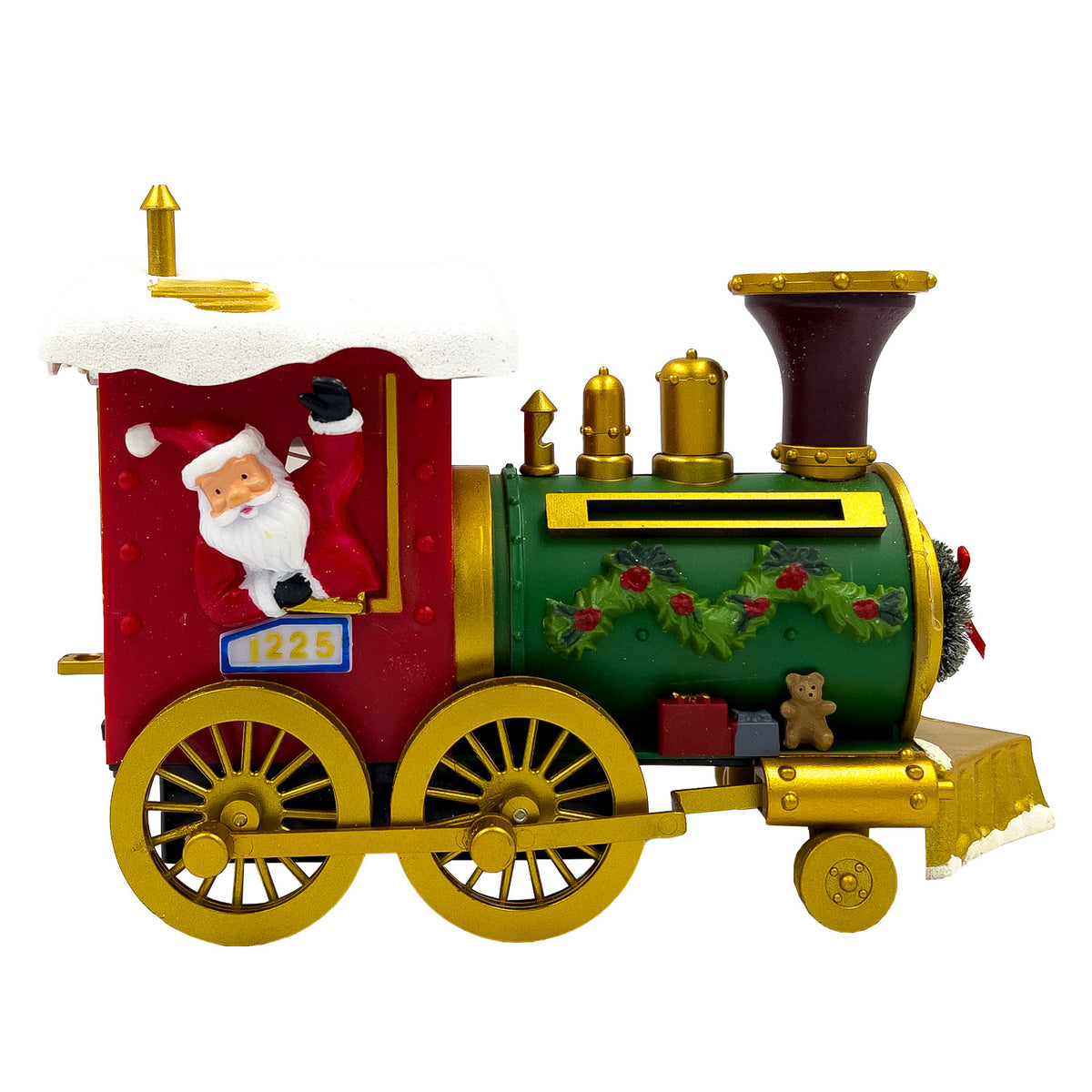 Tren navidad 53x16cm con rieles, luz y sonido