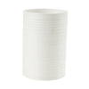 Vaso plástico estriado blanco