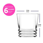 Vaso whisky 315ml set de 6
