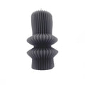 Vela acanalada 11cm negro