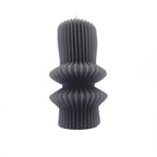 Vela acanalada 11cm negro