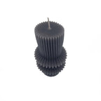 Vela acanalada 11cm negro