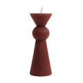Vela acanalada 13,5cm café