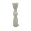 Vela acanalada 20cm blanca