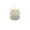 Vela acanalada 7cm blanco