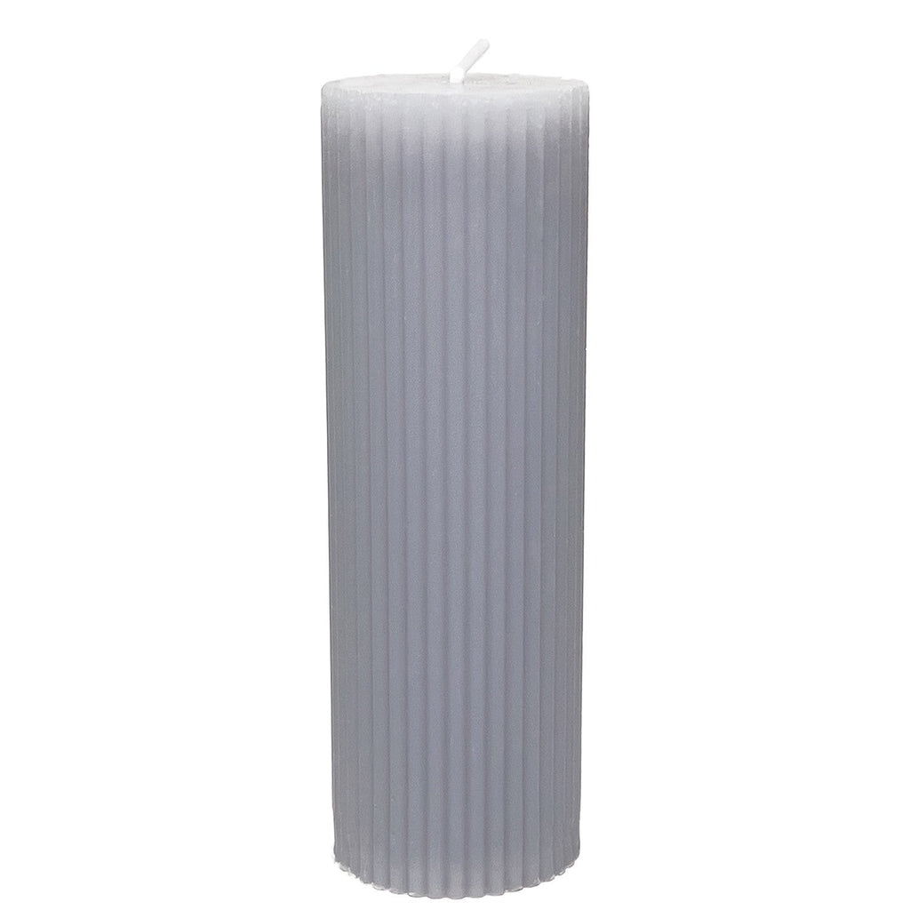 Vela acanaladada 5x15cm gris