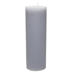 Vela acanaladada 5x15cm gris