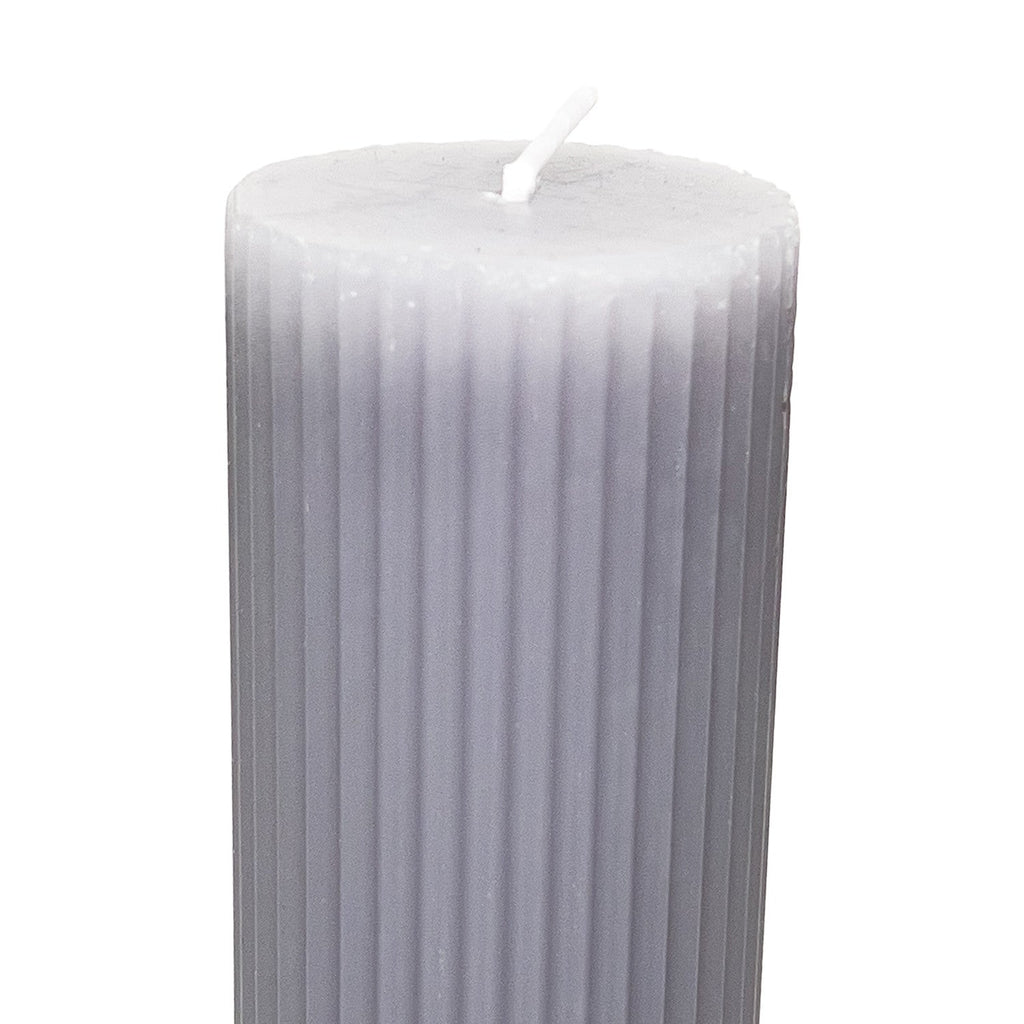 Vela acanaladada 5x15cm gris