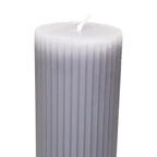 Vela acanaladada 5x15cm gris