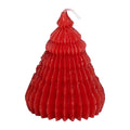 Vela árbol origami 10cm rojo