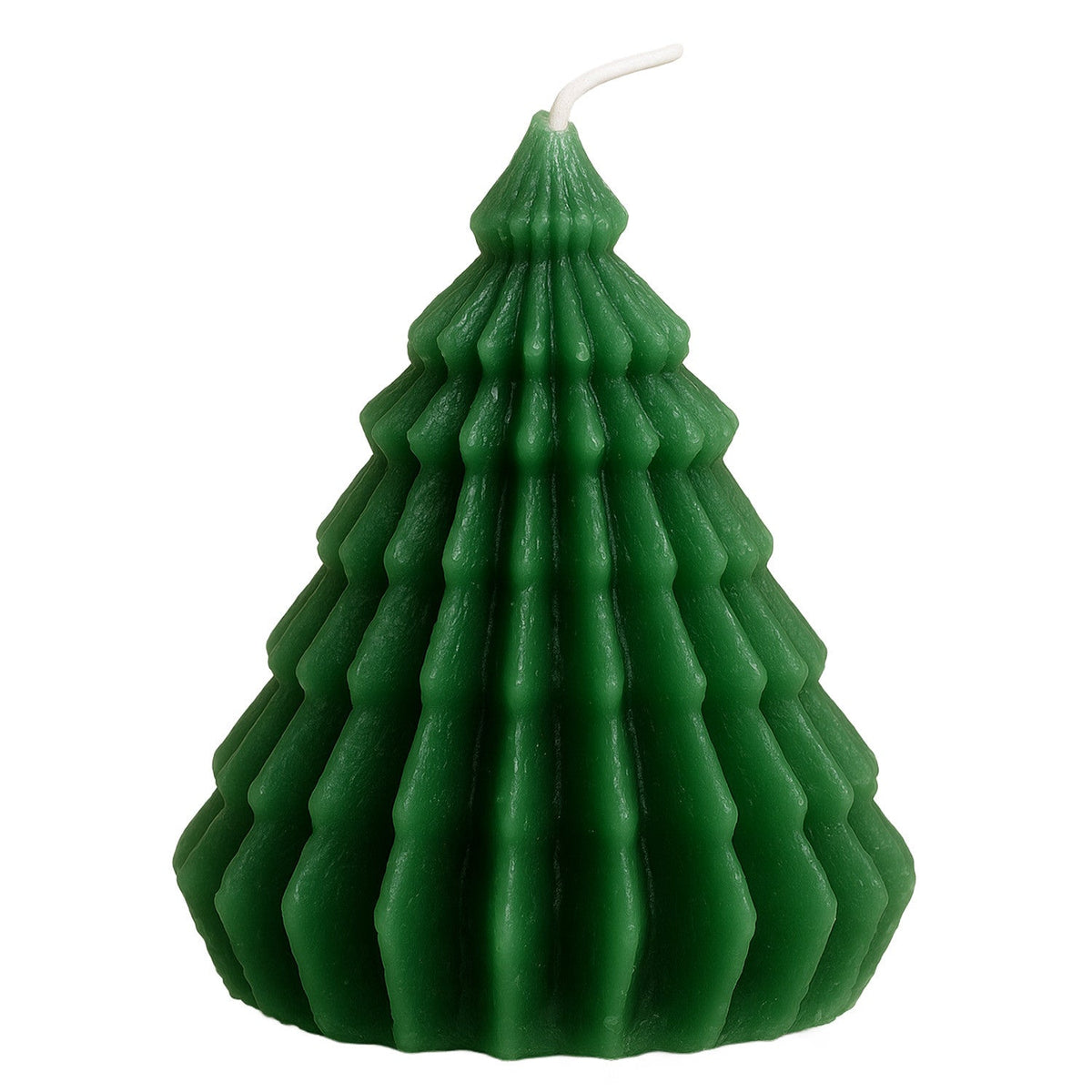 Vela árbol origami 10cm verde