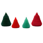 Vela árbol origami 14cm verde