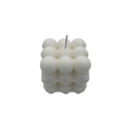 Vela cubo rubik 6cm blanco