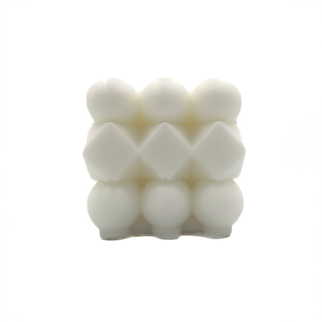 Vela cubo rubik 6cm blanco