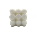 Vela cubo rubik 6cm blanco