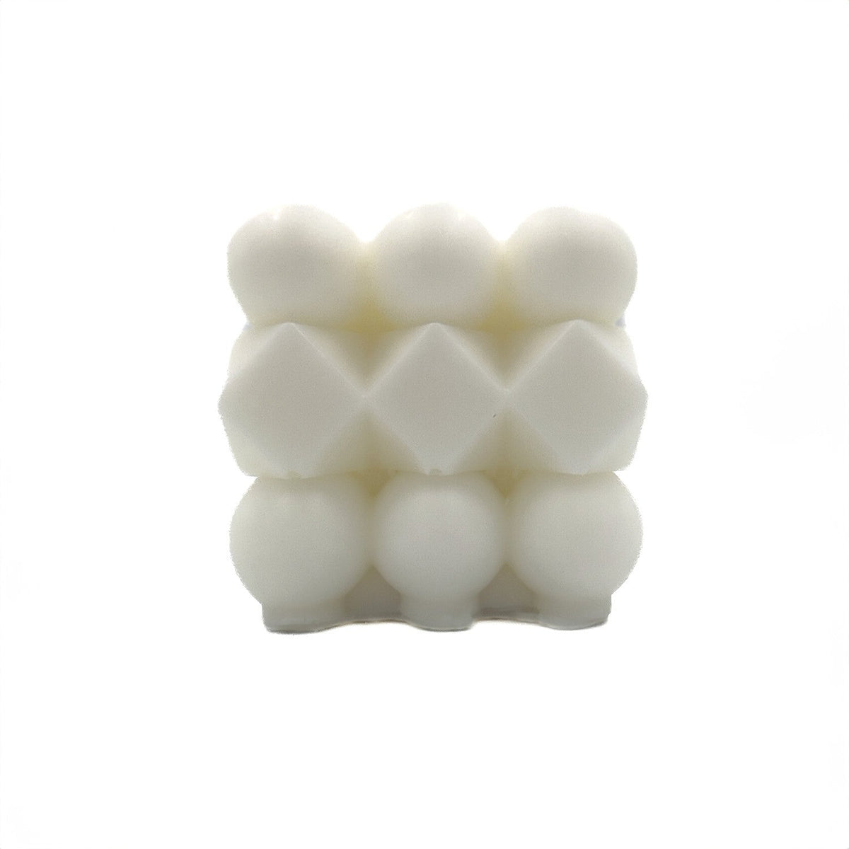 Vela cubo rubik 6cm blanco