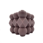 Vela cubo rubik 6cm café