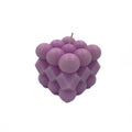 Vela cubo rubik 6cm morado