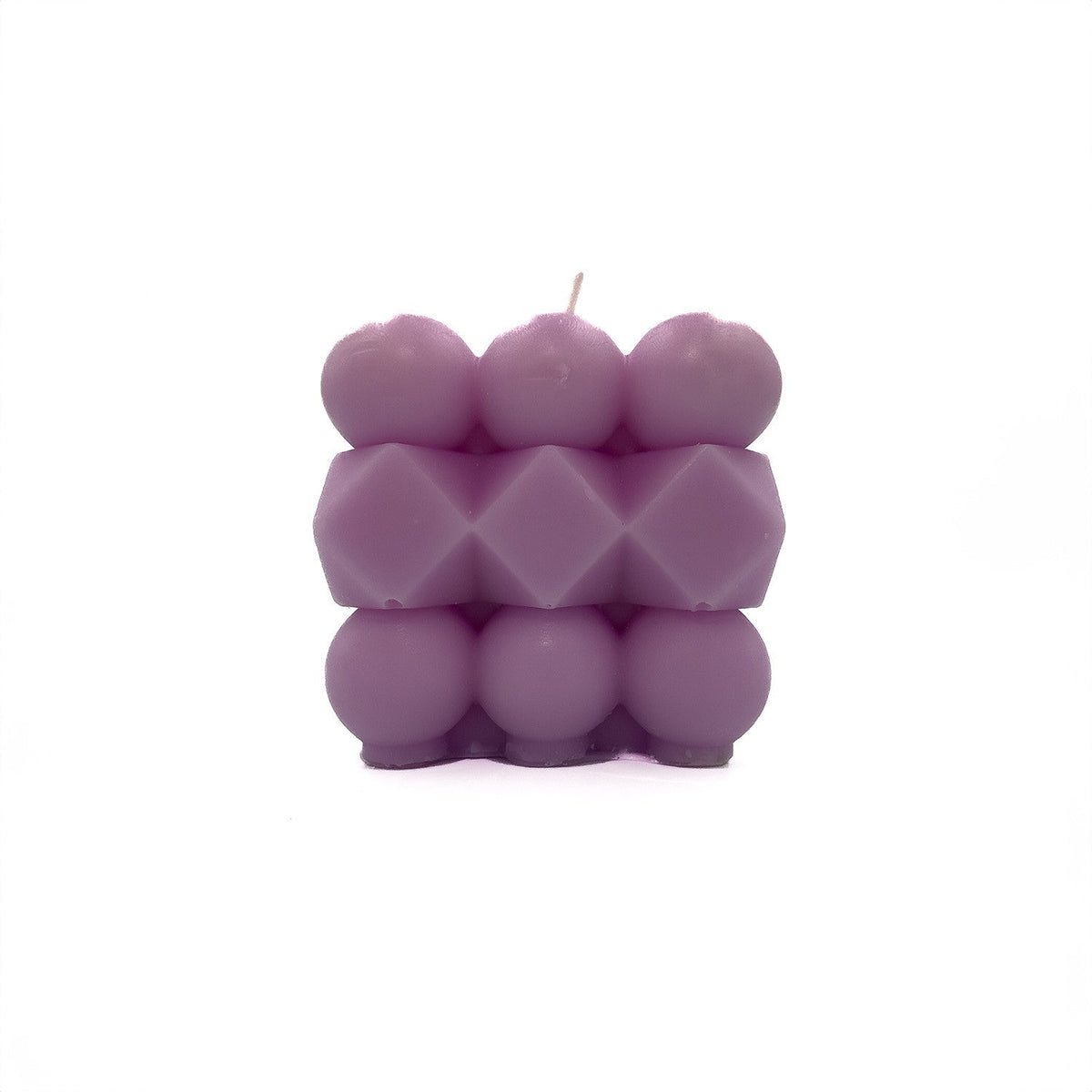 Vela cubo rubik 6cm morado