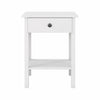 Velador 1 cajon Hana blanco