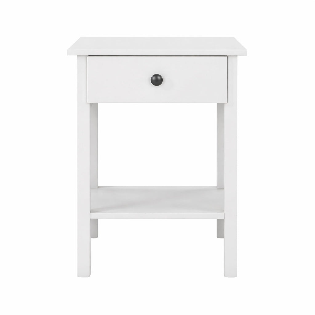 Velador 1 cajon Hana blanco
