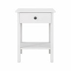 Velador 1 cajon Hana blanco