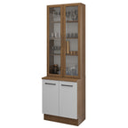 Vitrina 4 puertas Agata blanco 70cm