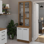 Vitrina 4 puertas Agata blanco 70cm