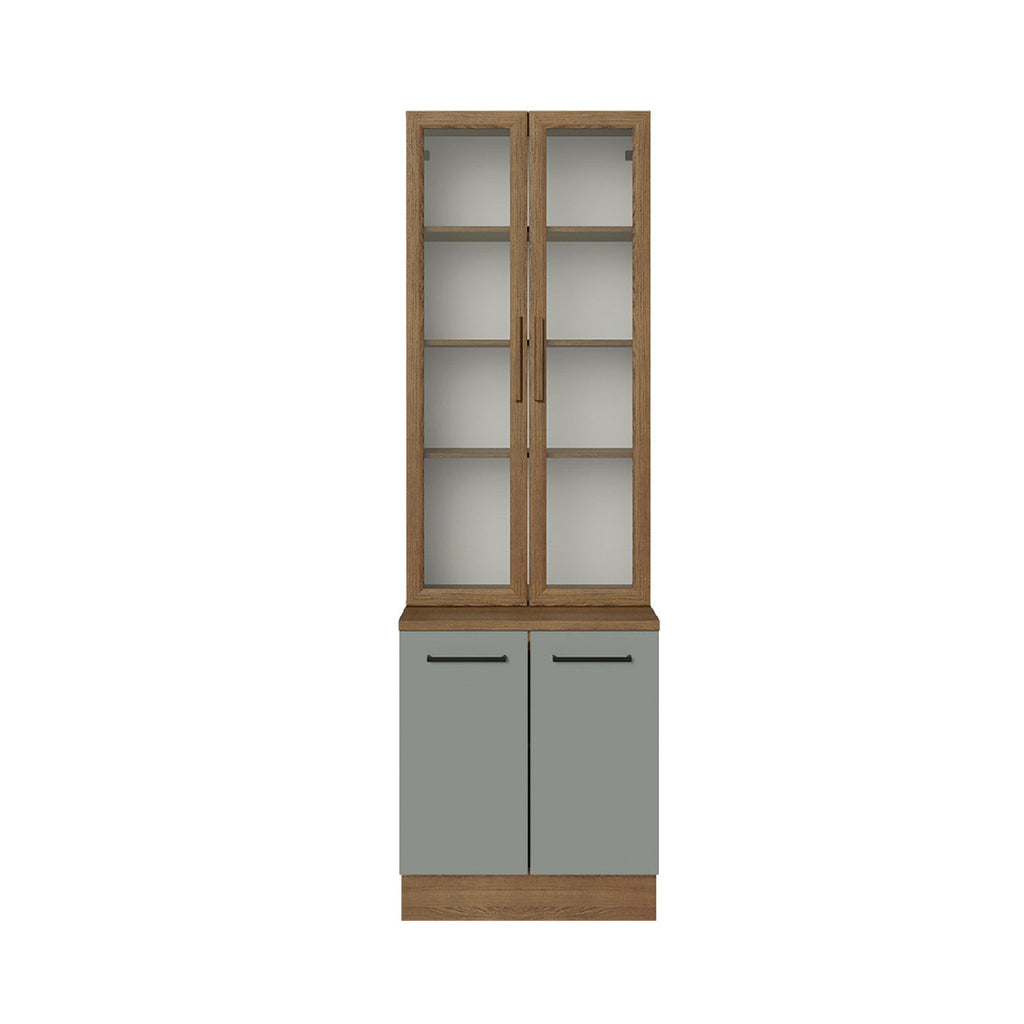 Vitrina 4 puertas Agata gris 70cm