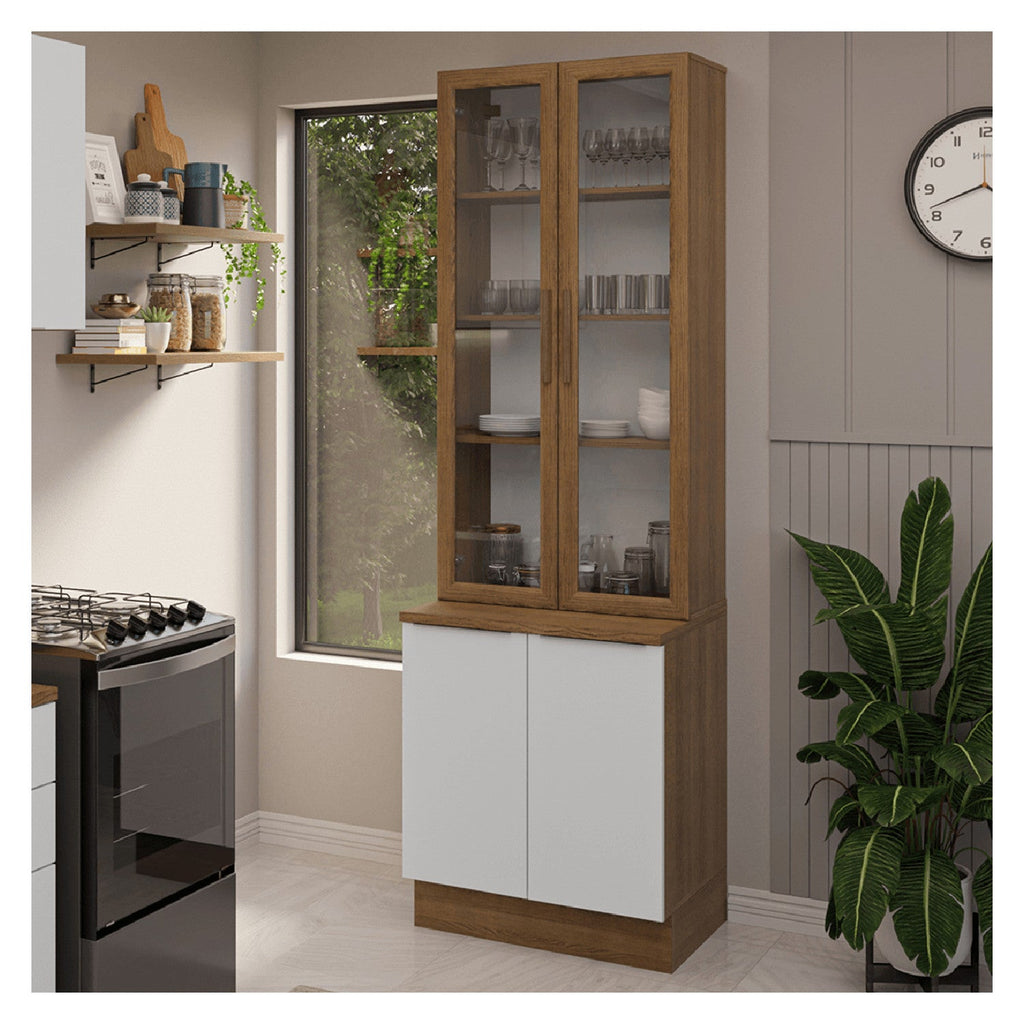 Vitrina 4 puertas Stella blanco 70cm