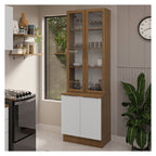 Vitrina 4 puertas Stella blanco 70cm