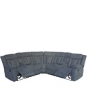 Sofá seccional reclinable Houston gris