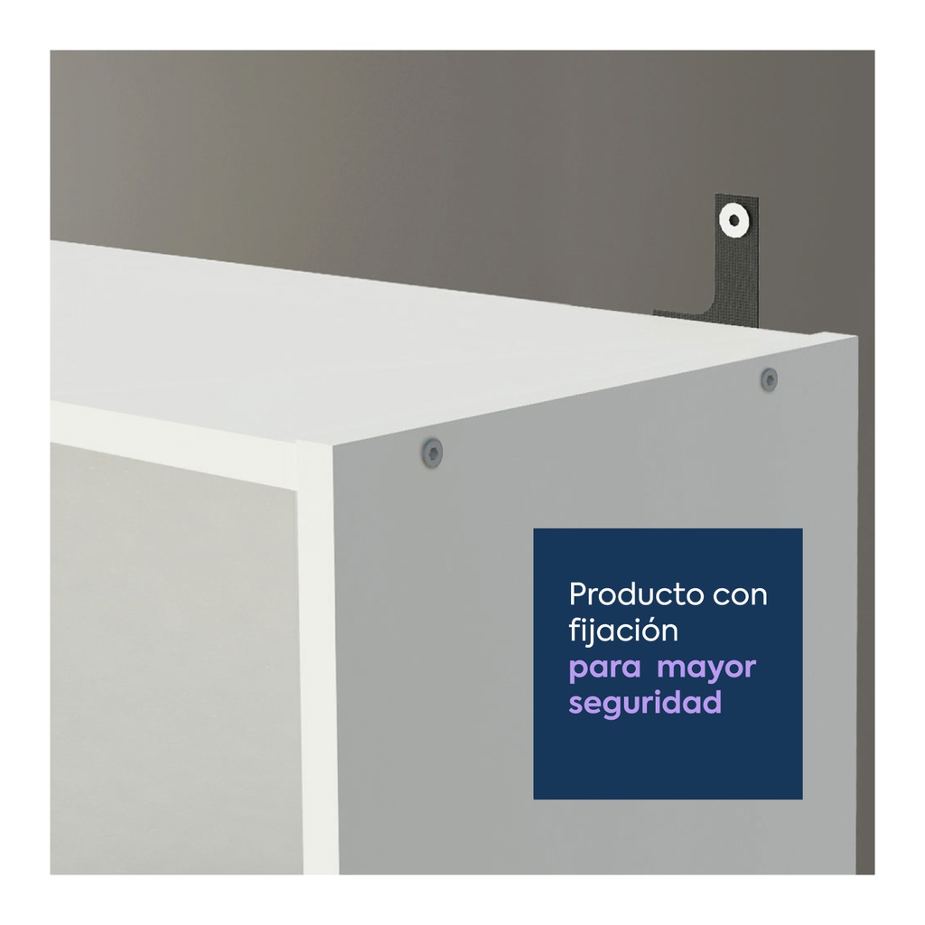 Librero Taranto 6 niveles blanco