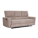 Sofá reclinable 3 cuerpos Alaska beige