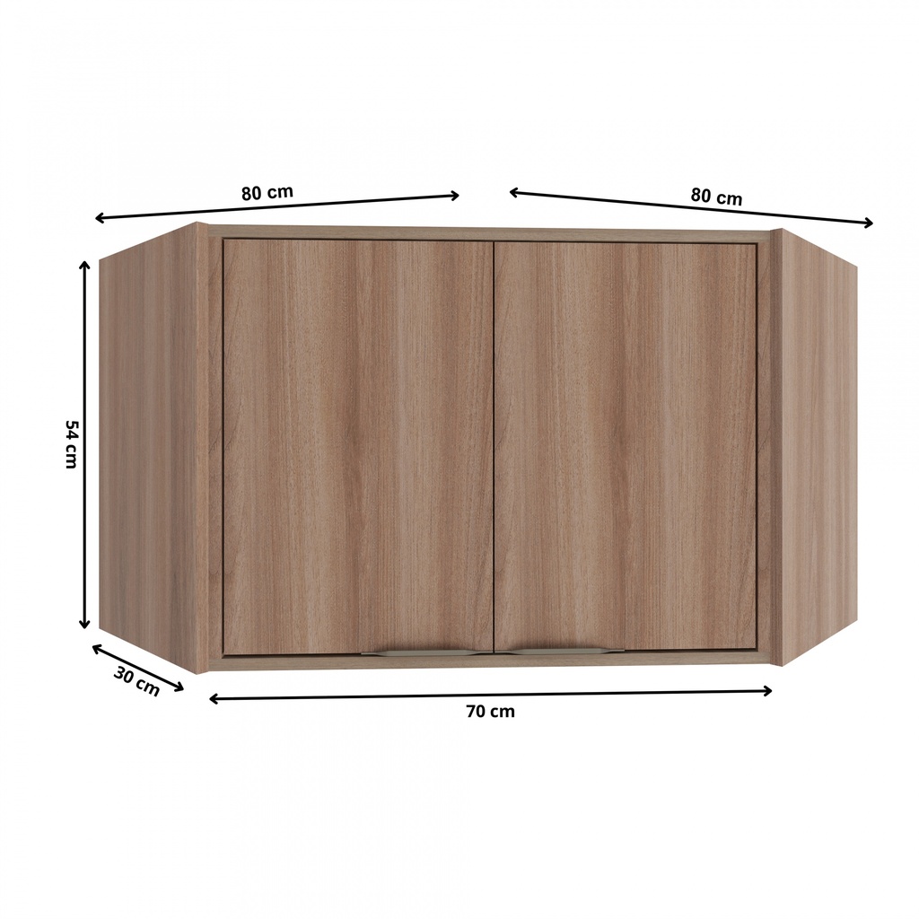 Aéreo Esquinero Louise 2 Puertas 80cm