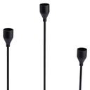 Set 3 candelabros negros