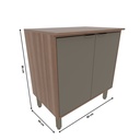 Base Cocina Louise 2 Puertas 80cm