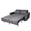 Sofá cama Bharu gris oscuro