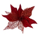 Flor navidad 26cm roja
