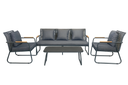 Juego living terraza Macos 3-1-1 gris