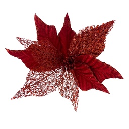 [230030692] Flor navidad 26cm roja